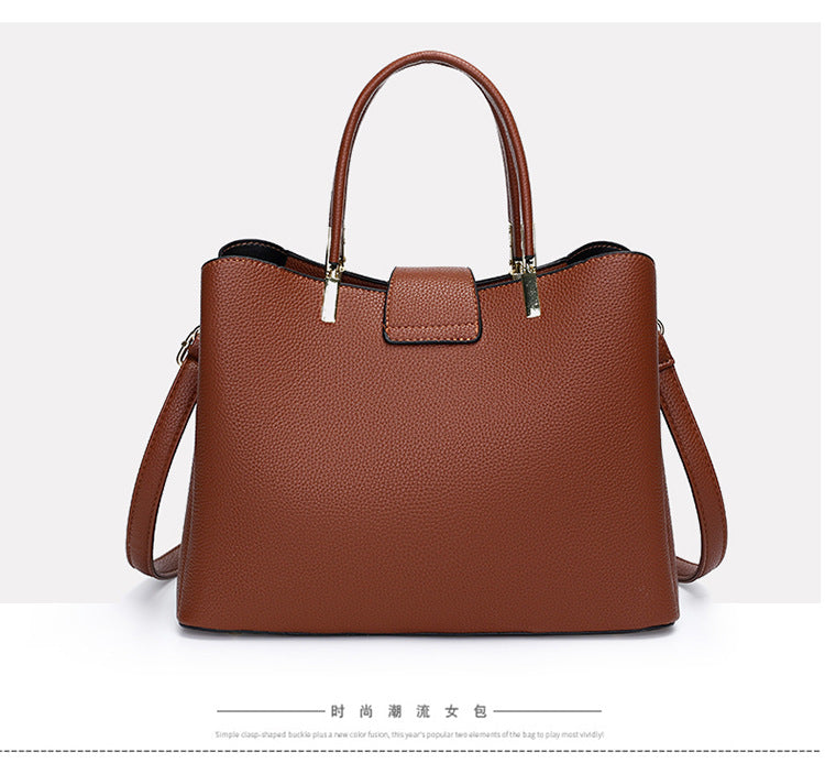 Simple Stylish Retro Womens Handbag With Crossbody Strap