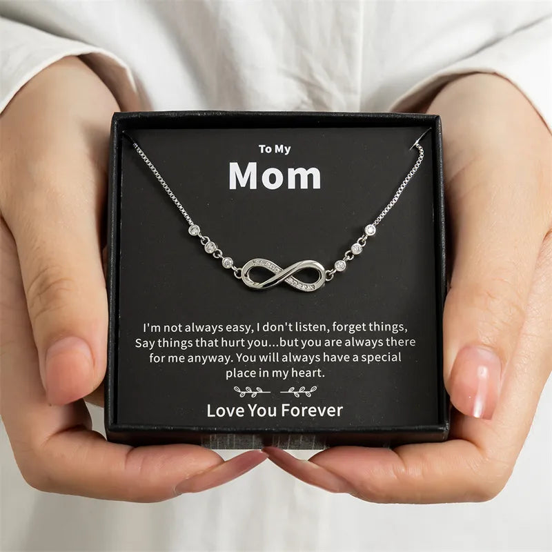 Mother's Day Necklace Gift Box Love Necklace For Women Fine Jewelry Women Accessories Fashion Jewelry