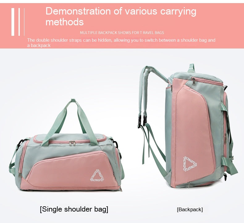 Dry Wet Separation Backpack Portable Large Capacity Travel Bag