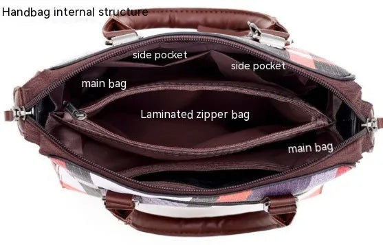 New Luxury Handbags Plaid Women Bags Designer