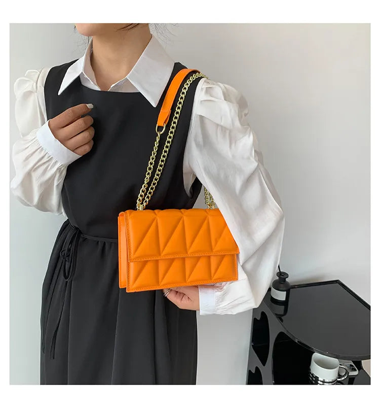 Small Square Bags Fashion Chain Crossbody Shoulder Bag