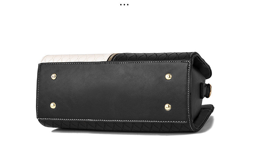 Fashion Color Matching Ladies Handbags European and American Atmosphere Large Capacity