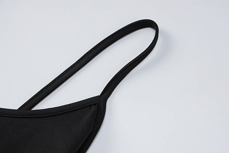 Spaghetti Strap Long Dress Women Sexy Slim Skinny Bodycon Party Club Suspender Casual Street Dresses