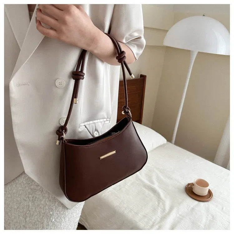 Women's High-end Hand-held Armpit Small Square Bag