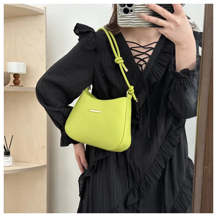 Women's High-end Hand-held Armpit Small Square Bag