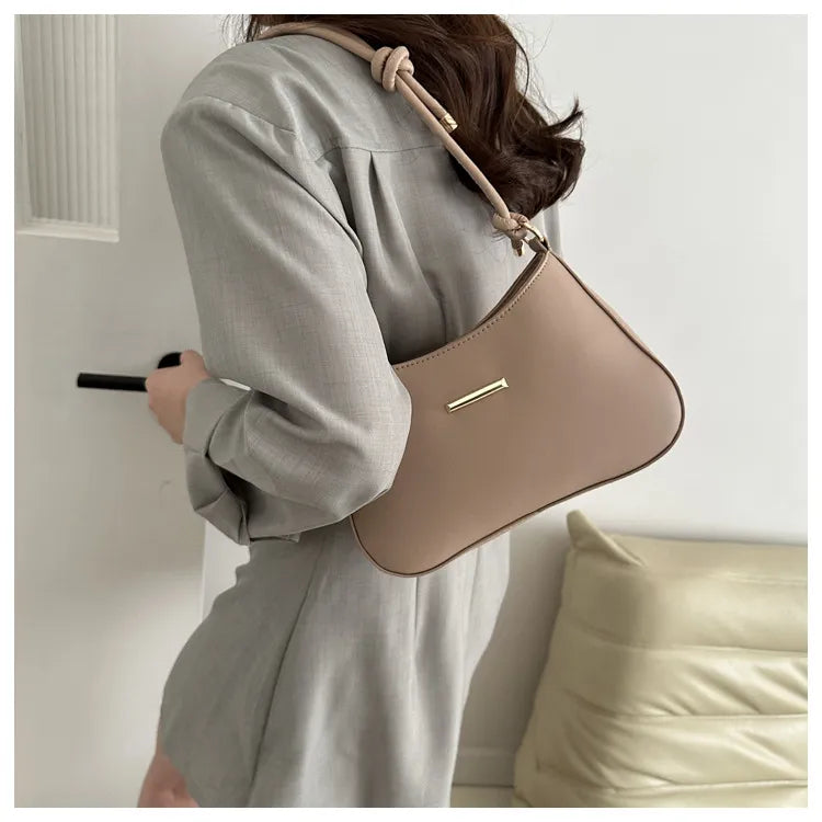 Women's High-end Hand-held Armpit Small Square Bag