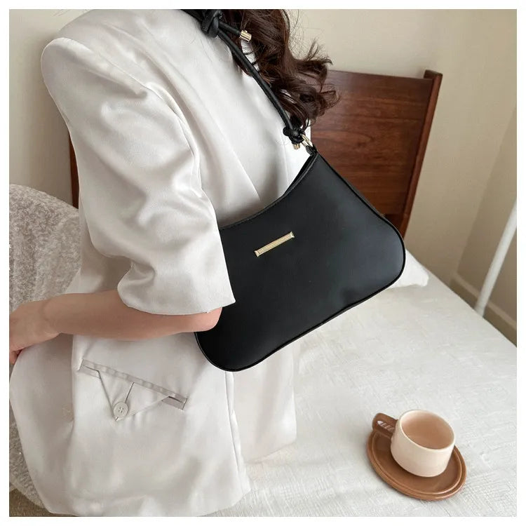 Women's High-end Hand-held Armpit Small Square Bag