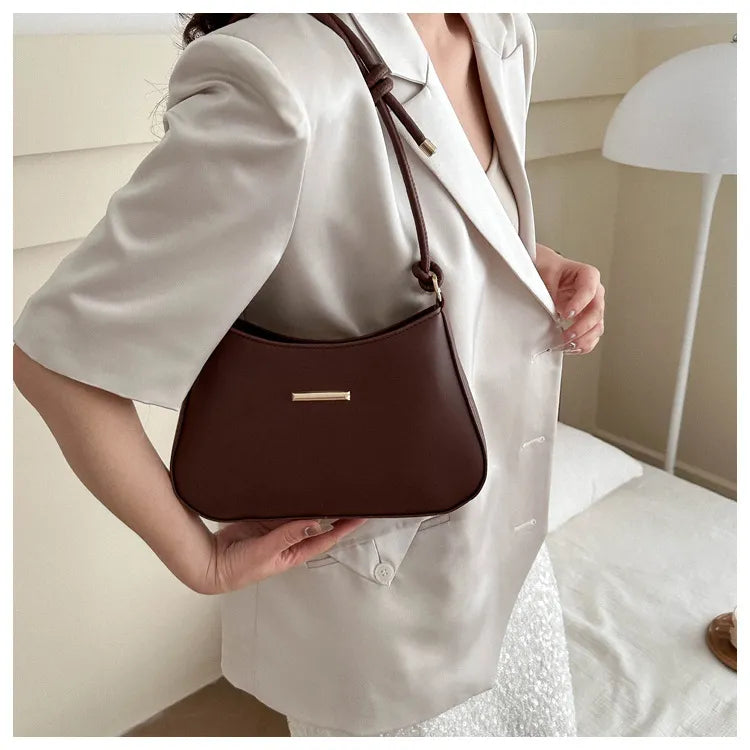 Women's High-end Hand-held Armpit Small Square Bag