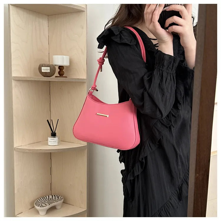 Women's High-end Hand-held Armpit Small Square Bag