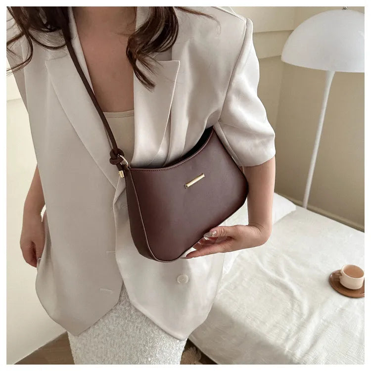 Women's High-end Hand-held Armpit Small Square Bag