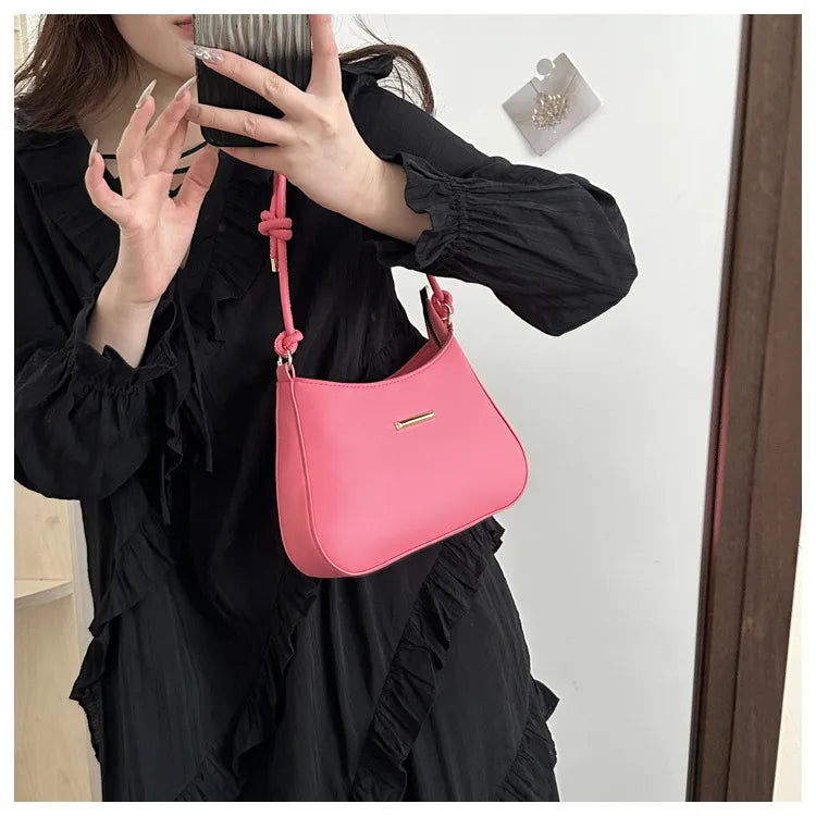 Women's High-end Hand-held Armpit Small Square Bag