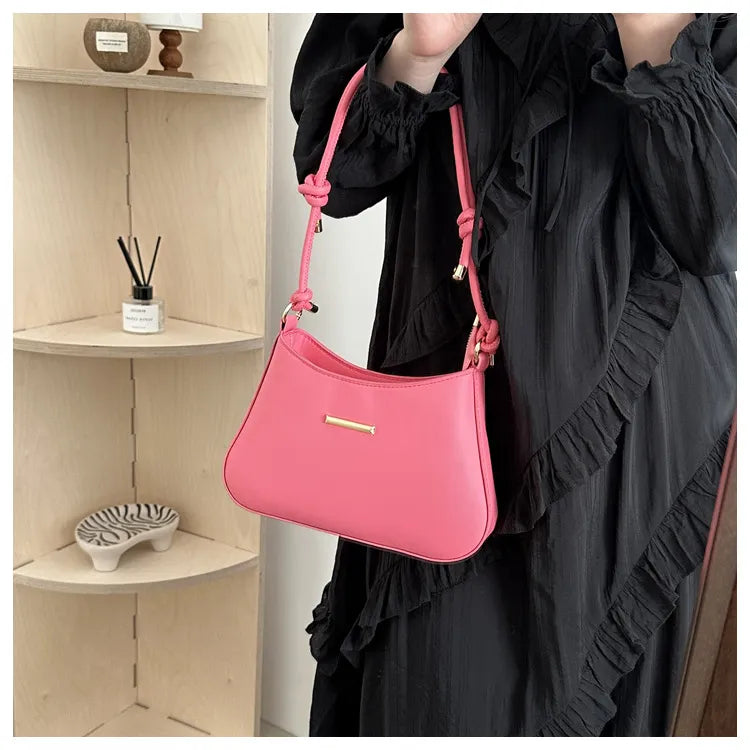 Women's High-end Hand-held Armpit Small Square Bag