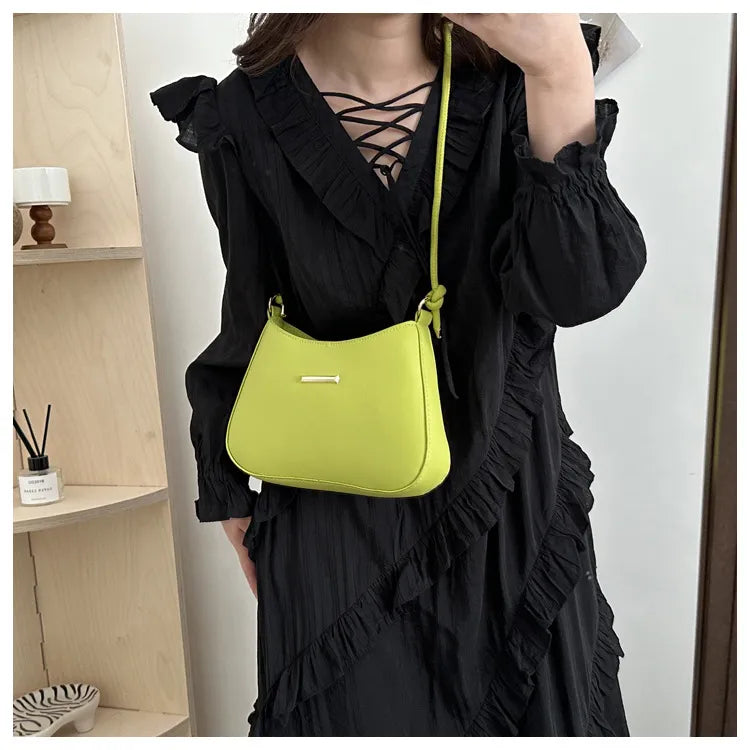 Women's High-end Hand-held Armpit Small Square Bag