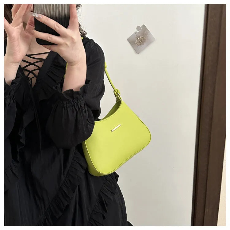 Women's High-end Hand-held Armpit Small Square Bag