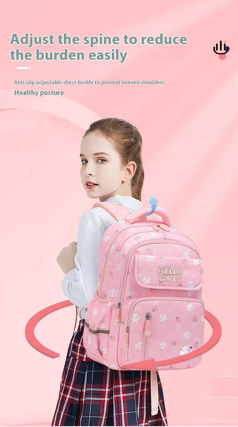 6-12-year-old Primary School Children's Backpack Large Capacity Schoolbag