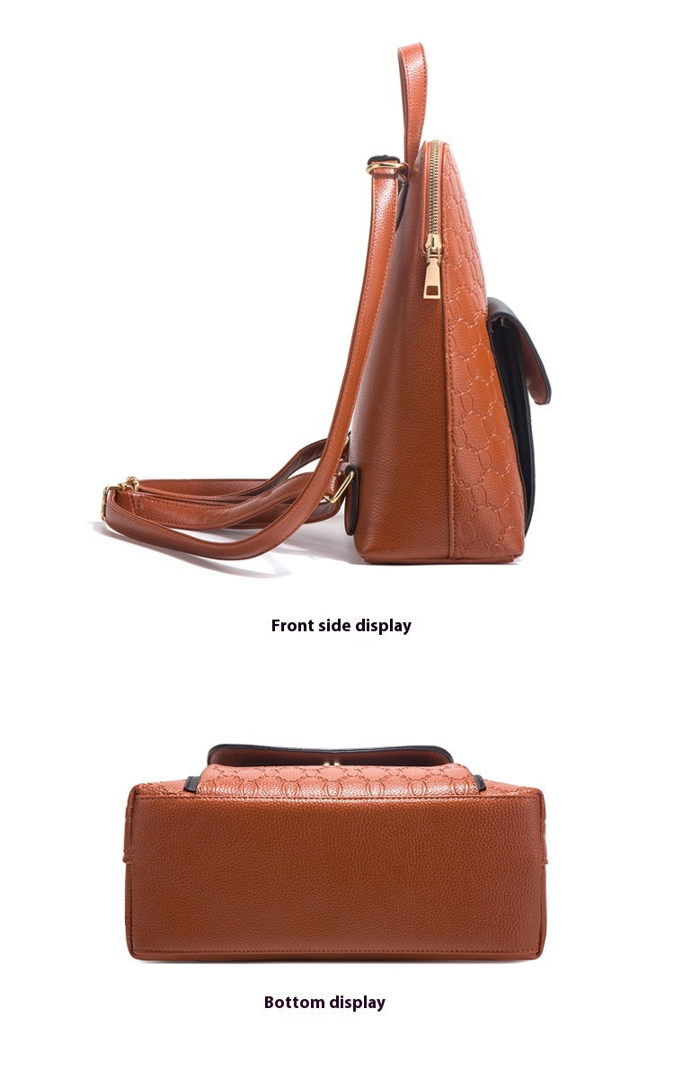 Diagonal Cross Double Shoulder Simple Large Capacity Chain Four Piece Mother's Bag For Women