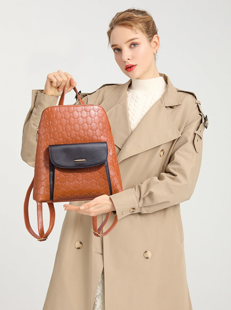 Diagonal Cross Double Shoulder Simple Large Capacity Chain Four Piece Mother's Bag For Women