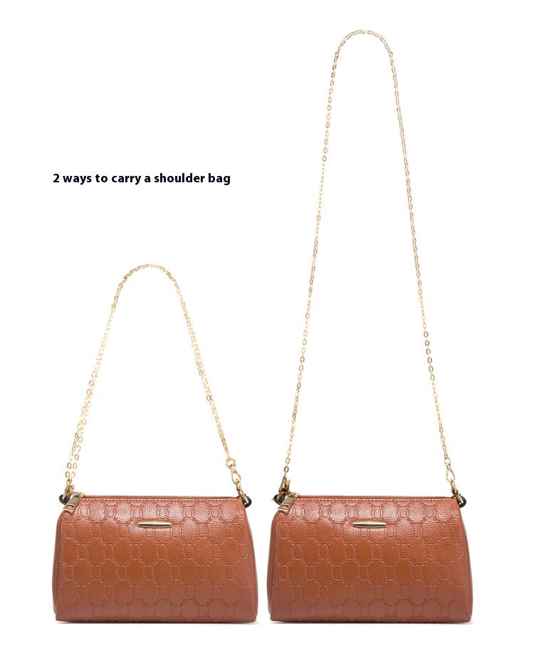 Diagonal Cross Double Shoulder Simple Large Capacity Chain Four Piece Mother's Bag For Women