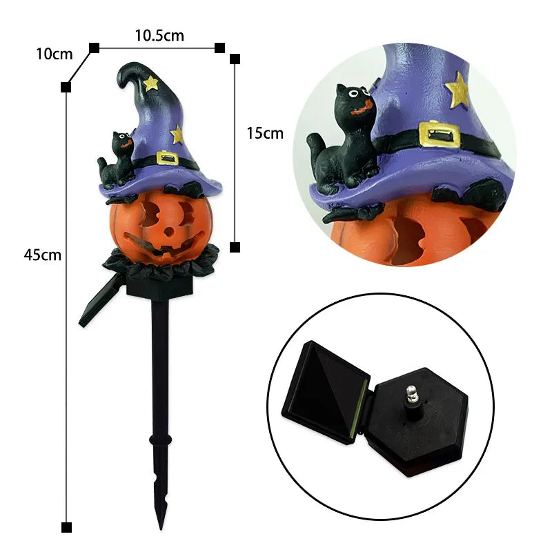 Solar Halloween Outdoor Creative Atmosphere Pumpkin Lamp