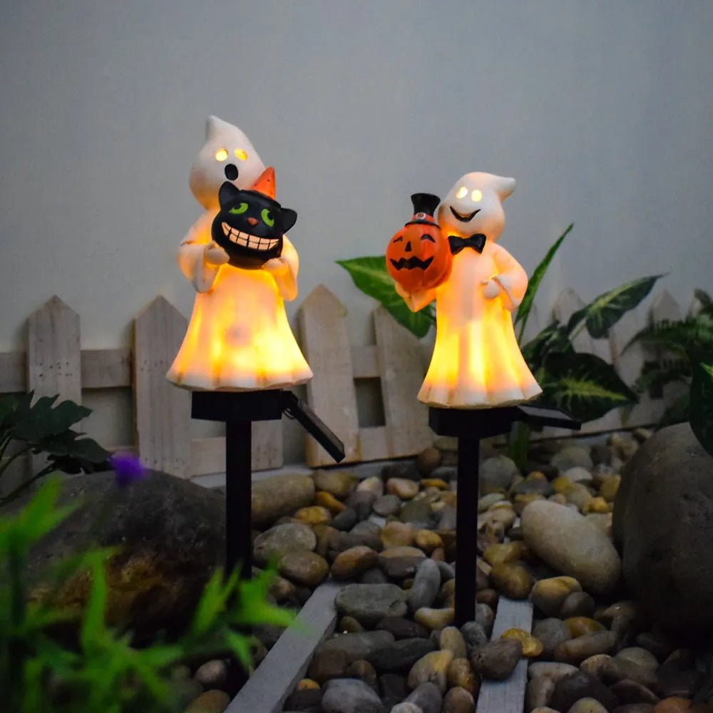 Solar Halloween Outdoor Creative Atmosphere Pumpkin Lamp