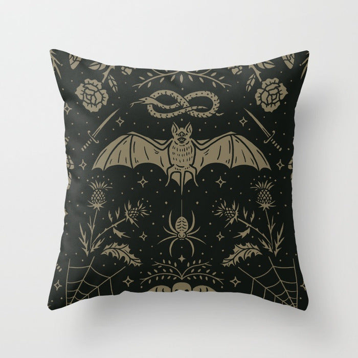 Halloween pillowcase black and white