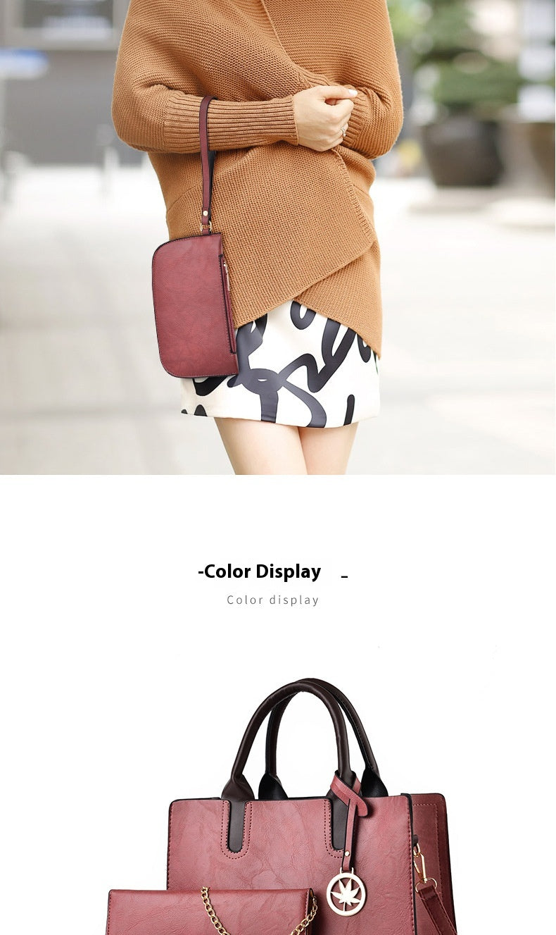 Women's Large Capacity Three-piece Messenger Bag