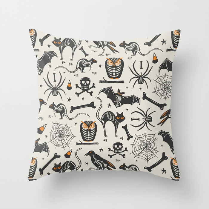 Halloween pillowcase black and white