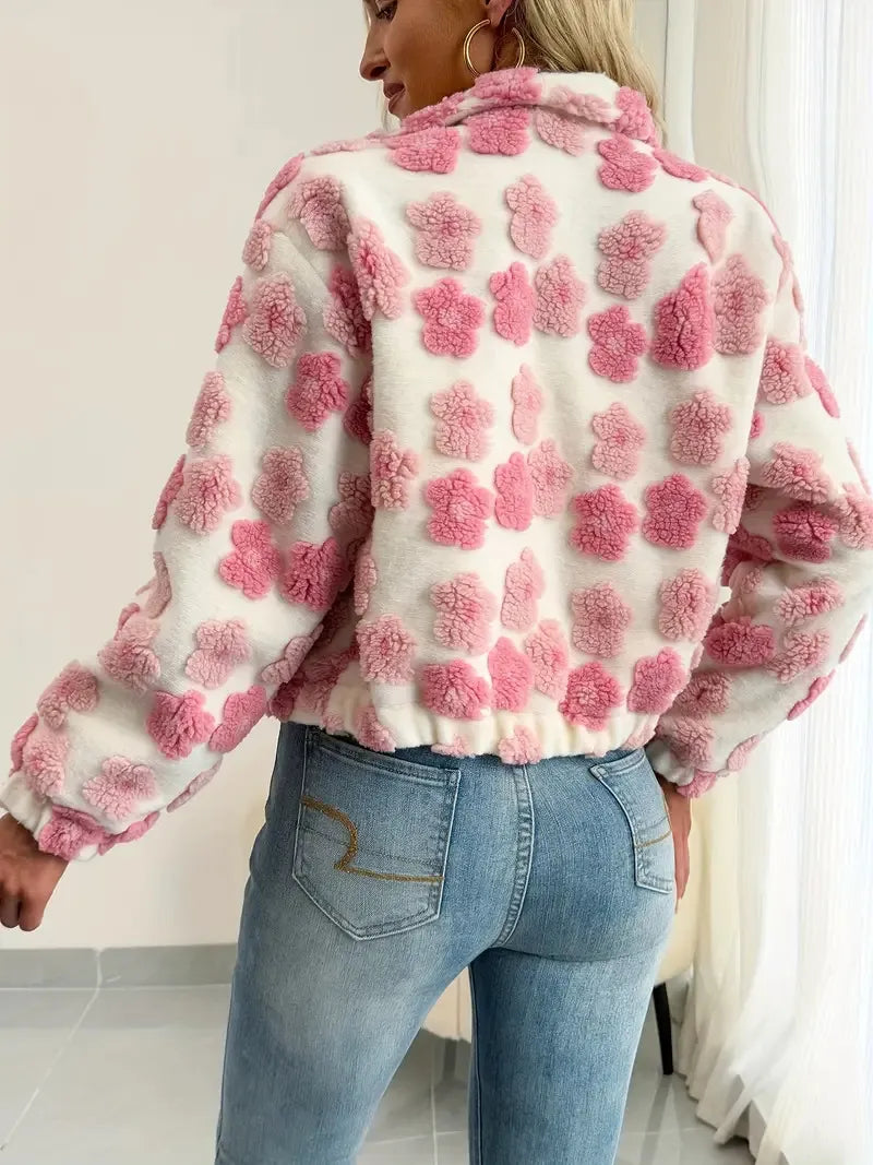 3d Little Flower European And American Coat