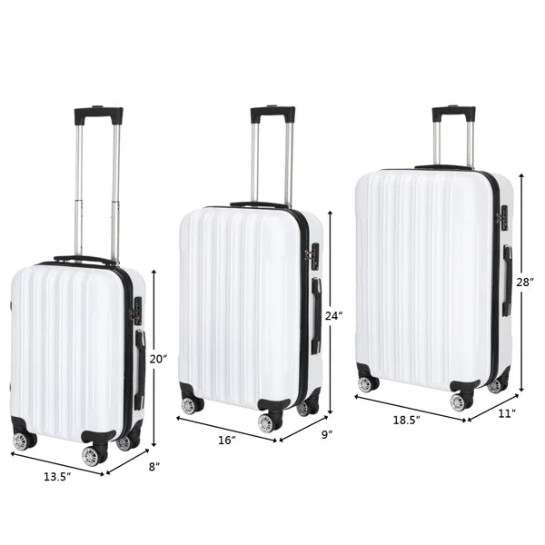 Vertical Pattern Three-in-one Trolley Case With Handle And Universal Wheels- FREE USA SHIPPING