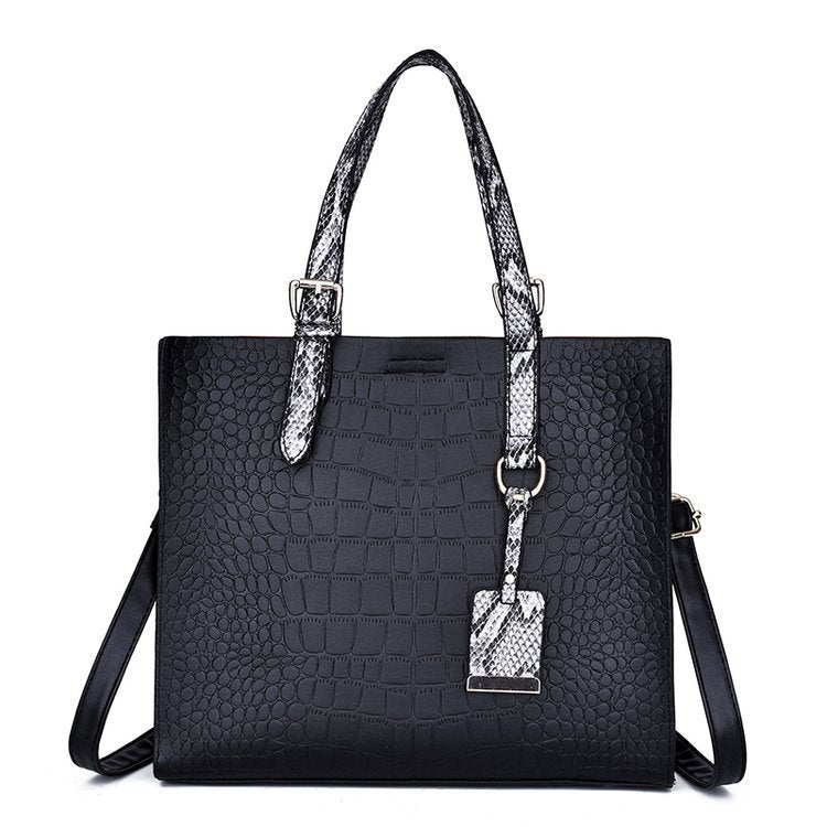 Diagonal cross bag Solid color stone tote bag