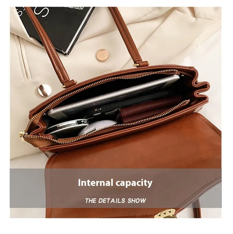 Retro High-grade Underarm Document Tote Bag Women