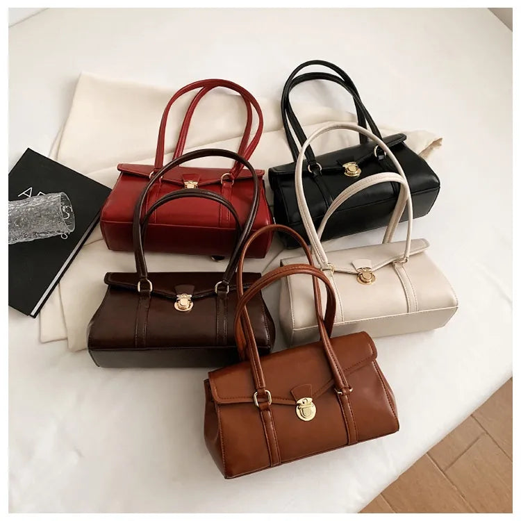 Retro High-grade Underarm Document Tote Bag Women