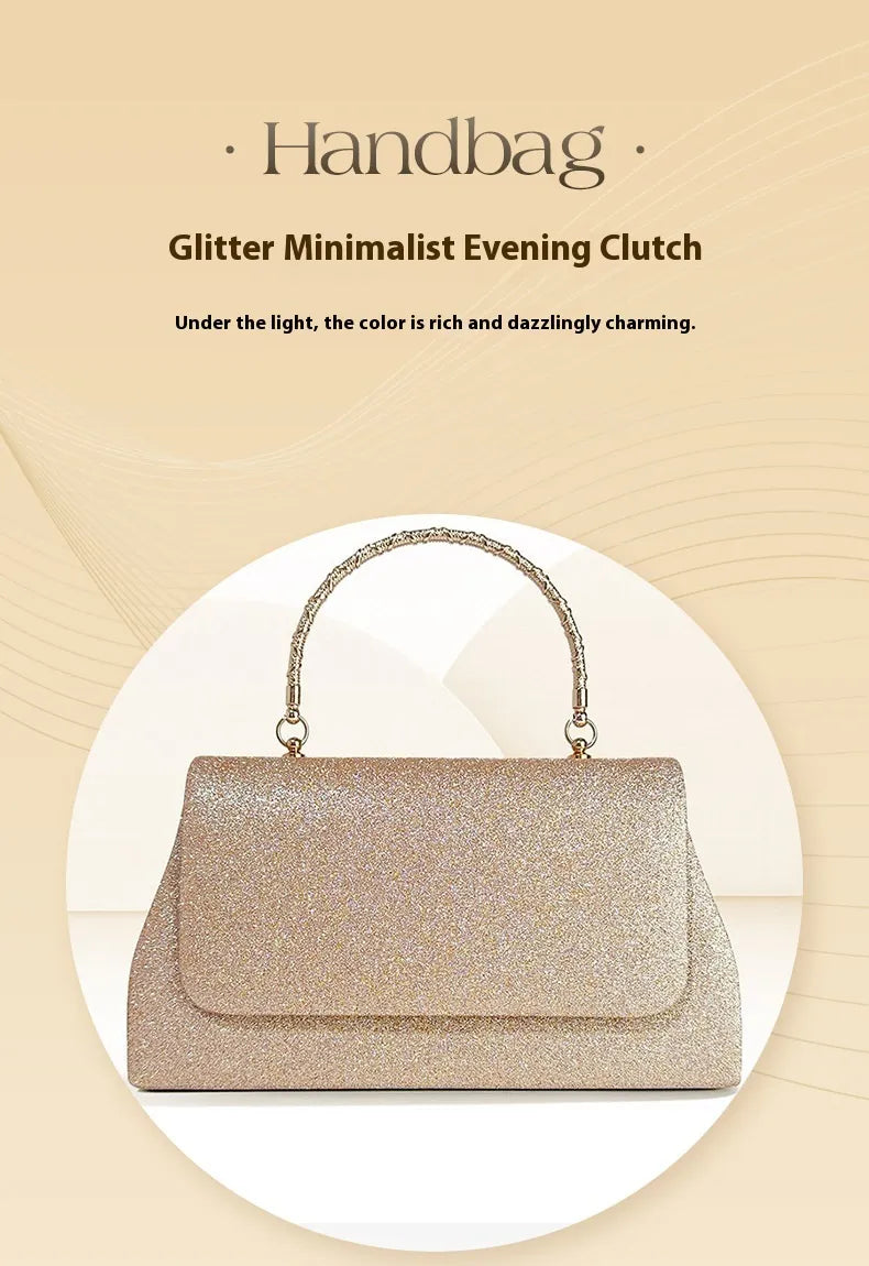Women's Handbag Niche Glitter Hand Carrying Dinner Party Simple