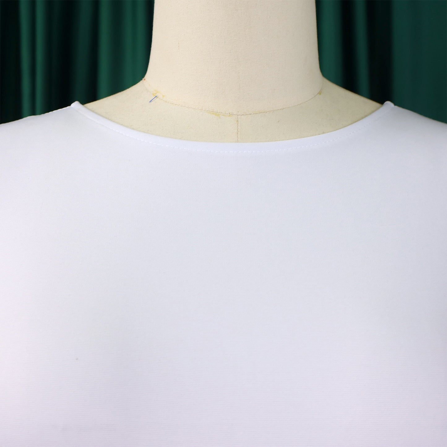 Women's Bodycon Pencil Dress Round Neck 3 /4 th Sleeve Peplum Office Dress - Free USA Shipping