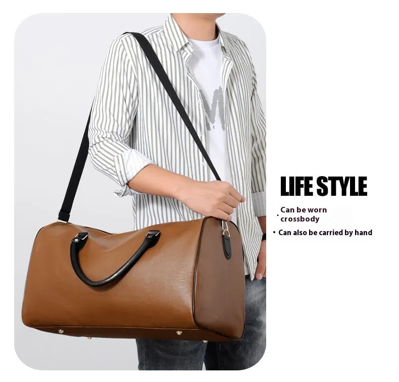 Fashion Commuter Leather Portable Travel Bag