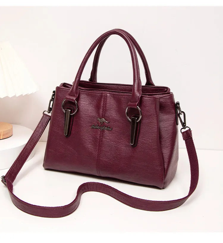Fashion Large Capacity Wholesale Women's Crossbody Soft Leather Bag