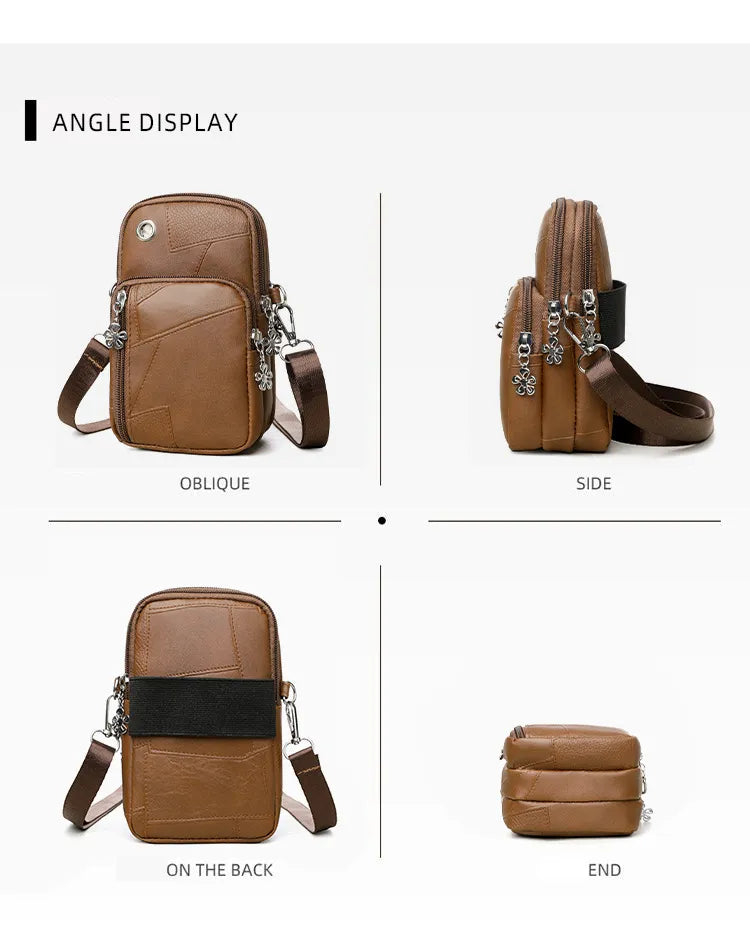 Stylish Simple And Versatile Mini Cell Phone Bag Vertical