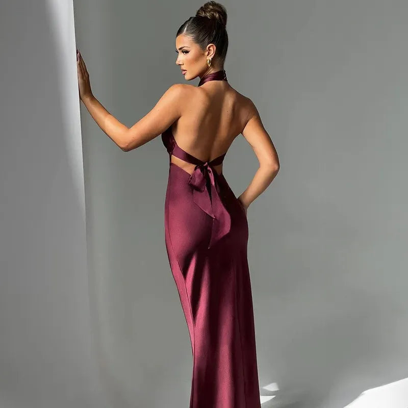 Summer Fashion Elegant Backless Sleeveless Dress