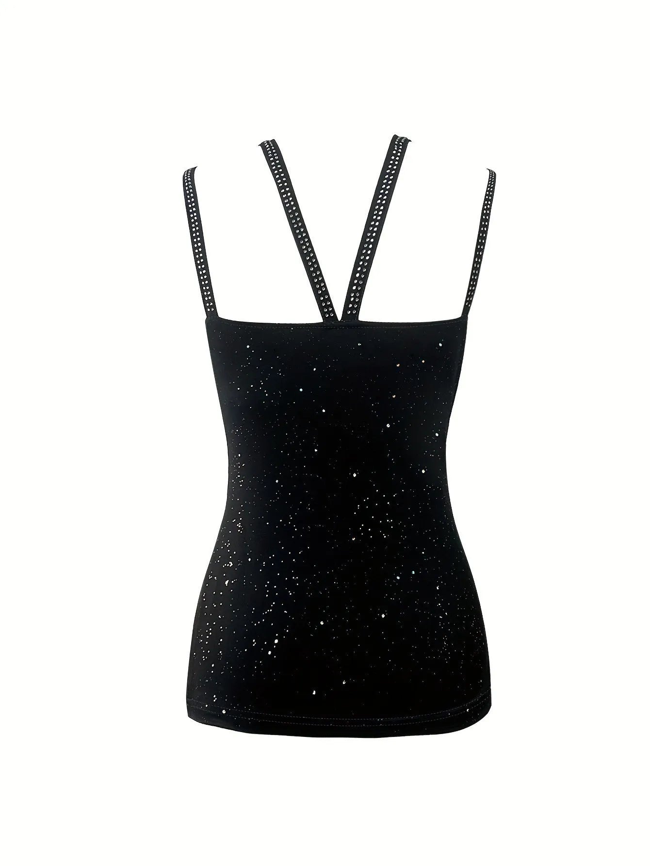 Women's Summer Sling Hot Drilling V-neck Sleeveless Vest