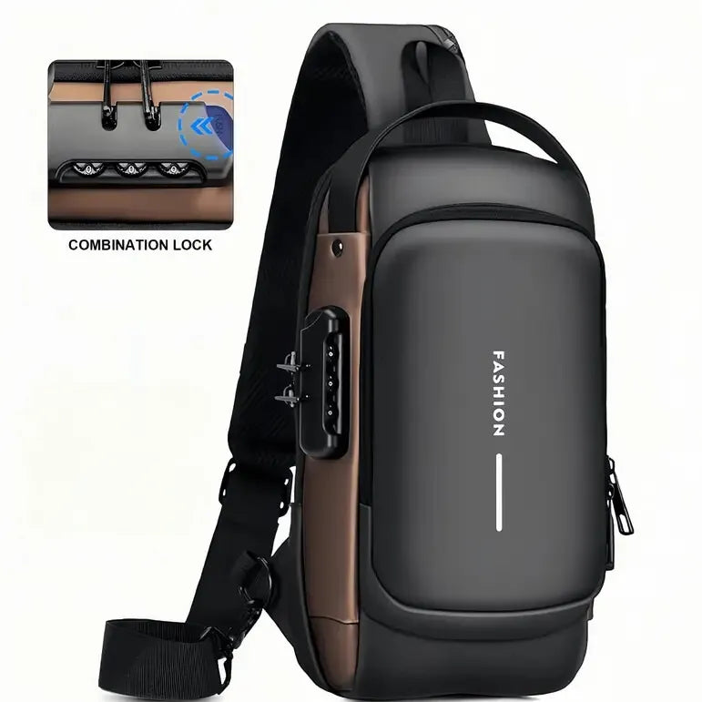 Men's Waterproof Motorcycle Chest Bag, Anti-Theft Shoulder Bag, Durable Oxford Fabric Outdoor Bag-FREE USA SHIPPING
