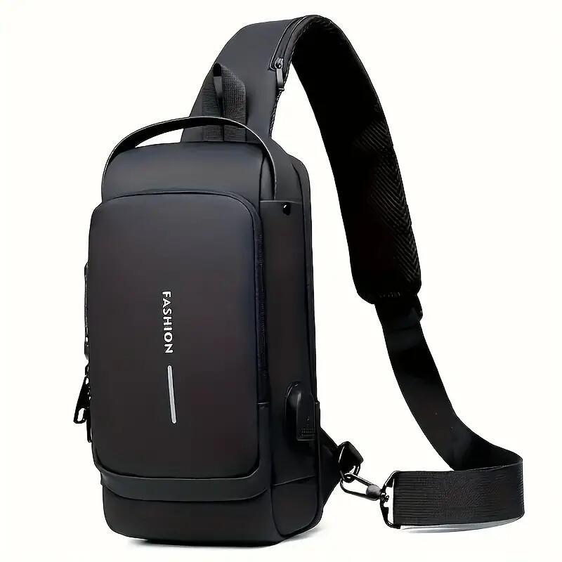 Men's Waterproof Motorcycle Chest Bag, Anti-Theft Shoulder Bag, Durable Oxford Fabric Outdoor Bag-FREE USA SHIPPING
