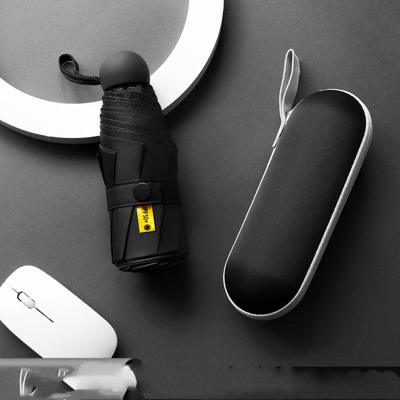 Pocket Capsule 5-fold Umbrella Compact And Portable