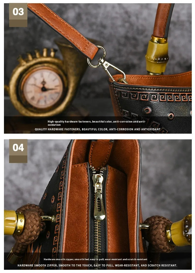 High-grade Elegant Middle-aged One-shoulder Versatile Crossbody Bag