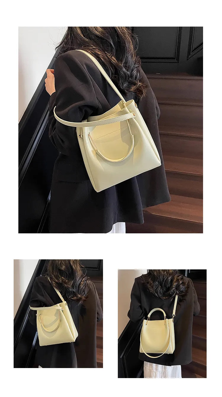 Bucket Bag Simple All-match Portable Shoulder Crossbody Bags
