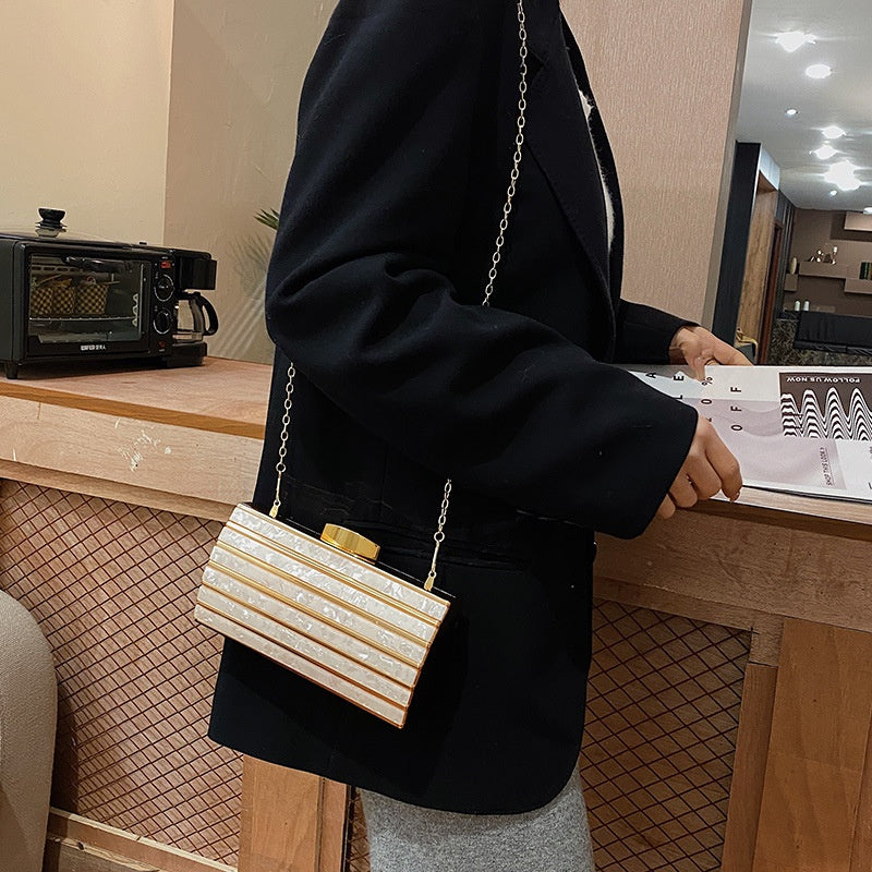 Women's High-end Patch Acrylic Evening Bag
