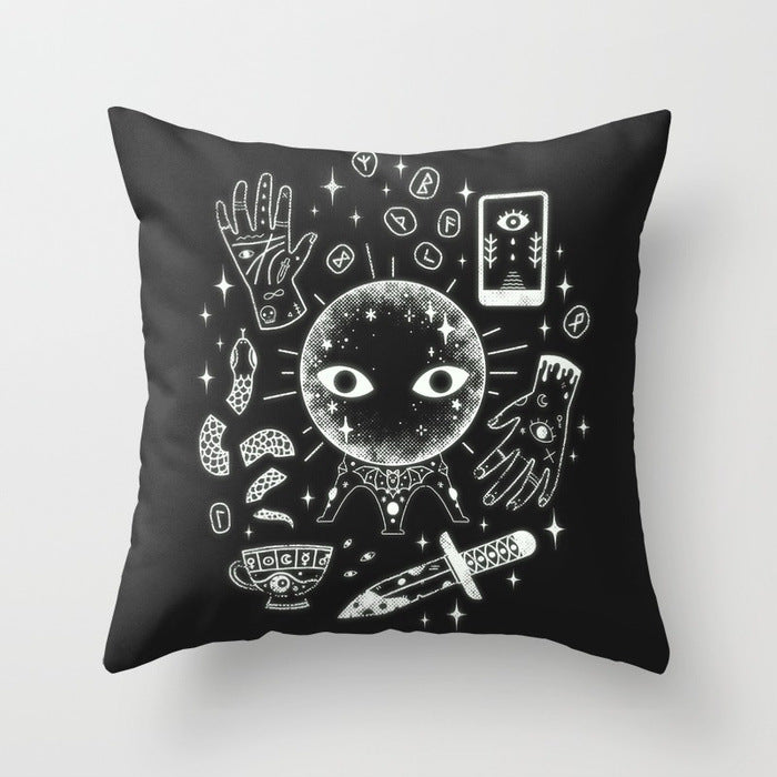 Halloween pillowcase black and white