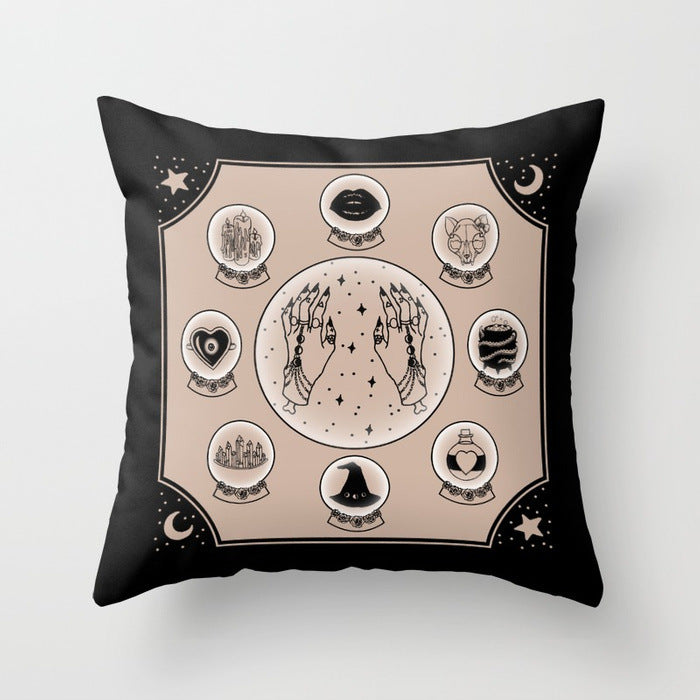 Halloween pillowcase black and white