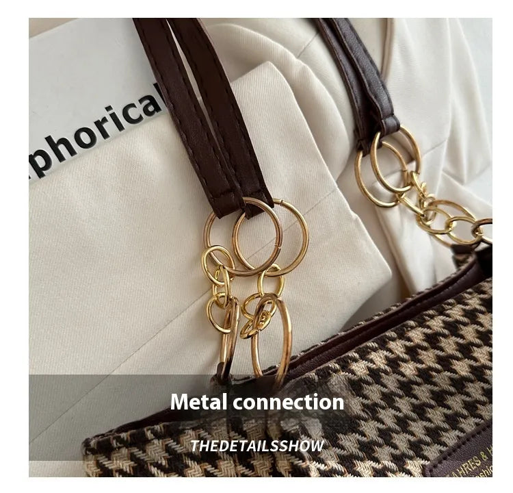 Fall Idle Style Chain Tote Shoulder Large Capacity