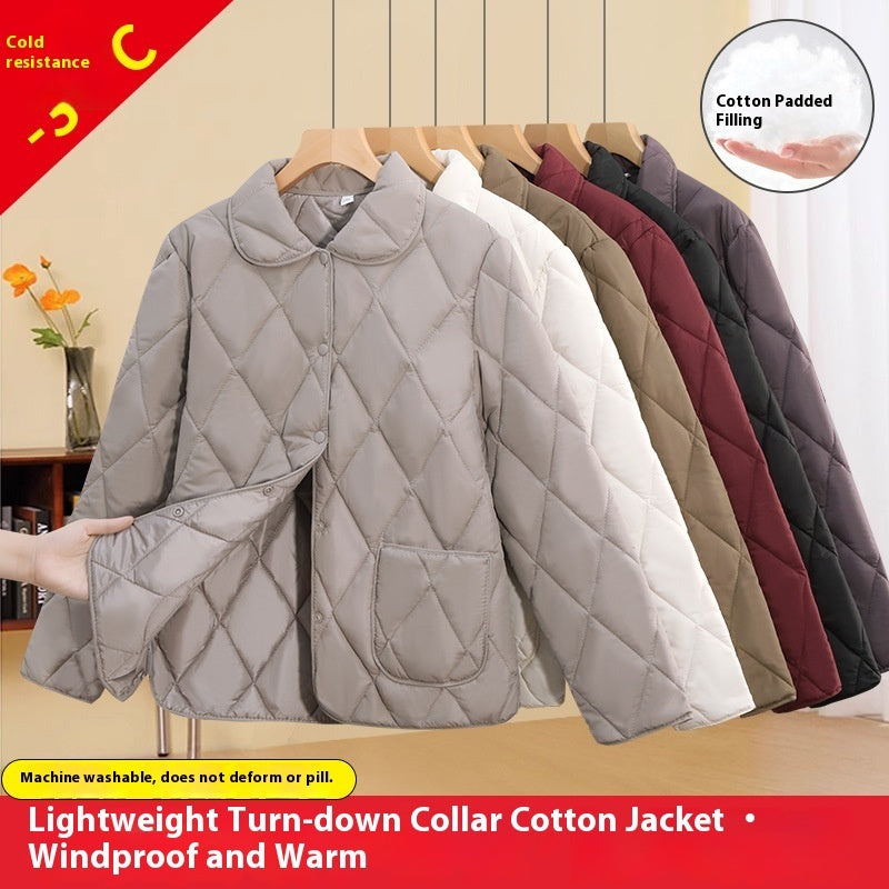 Women's Loose-fitting Lightweight Thin Coat Cotton-padded Jacket