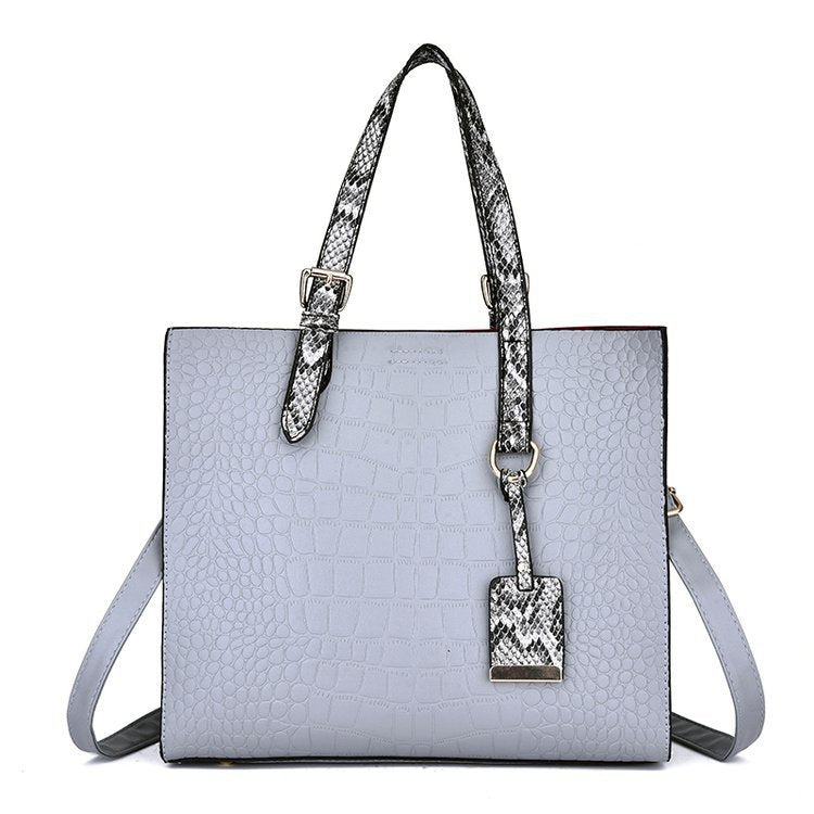 Diagonal cross bag Solid color stone tote bag